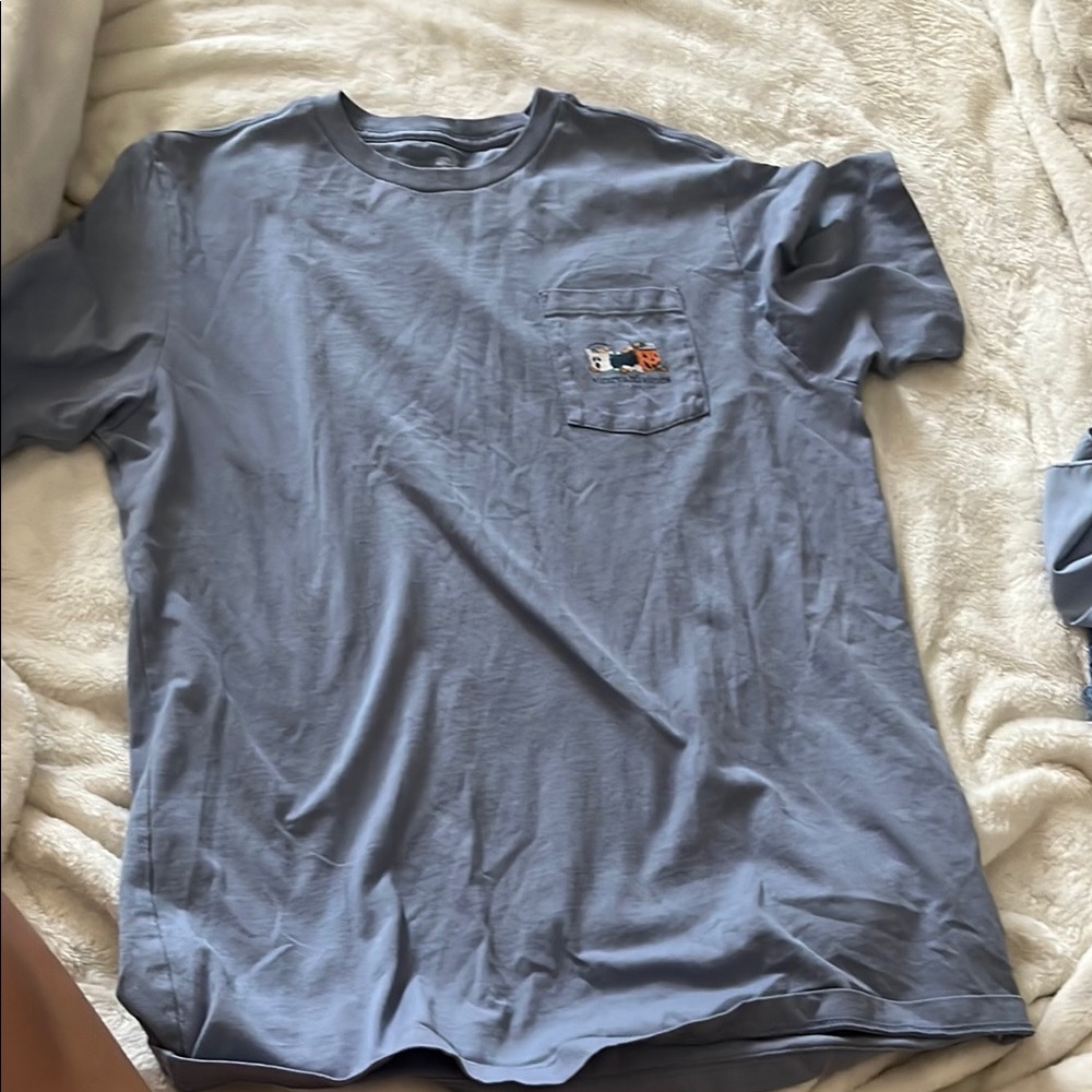 Vineyard Vines Blue Short Sleeve Tee Classic Crew Neck